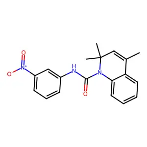 2,2,4-trimethyl-N-(3-nitrophenyl)quinoline-1-carboxamide structure
