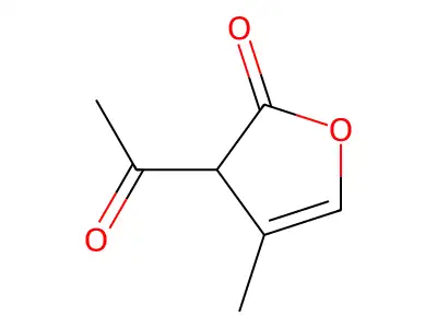 3-acetyl-4-methyl-3H-furan-2-one structure