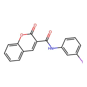 N-(3-iodophenyl)-2-oxo-2H-chromene-3-carboxamide structure