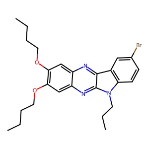 9-bromo-2,3-dibutoxy-6-propyl-6H-indolo[2,3-b]quinoxaline structure
