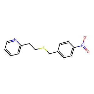 2-[2-[(4-Nitrophenyl)methylsulfanyl]ethyl]pyridine structure