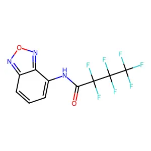 N-(2,1,3-Benzoxadiazol-4-yl)-2,2,3,3,4,4,4-heptafluorobutanamide structure