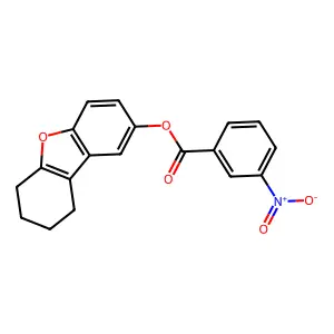 6,7,8,9-Tetrahydrodibenzofuran-2-yl 3-nitrobenzoate structure