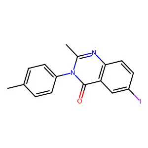 6-Iodo-2-methyl-3-(4-methylphenyl)quinazolin-4-one structure
