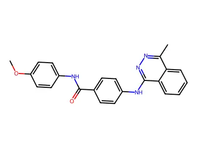 N-(4-methoxyphenyl)-4-[(4-methylphthalazin-1-yl)amino]benzamide structure