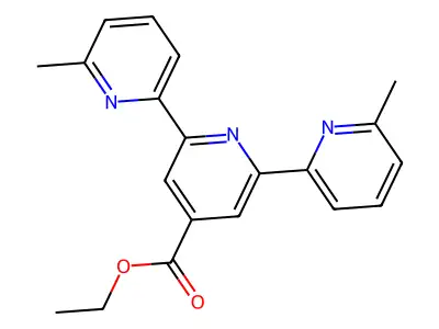 Ethyl 2,6-bis(6-methylpyridin-2-yl)pyridine-4-carboxylate structure