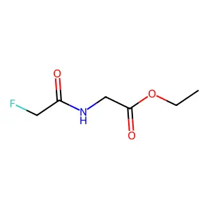 Acetic acid, (2-fluoroacetamido)-, ethyl ester structure