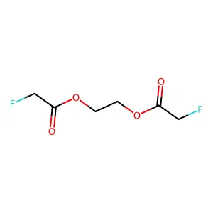 Acetic acid, fluoro-, ethylene ester structure
