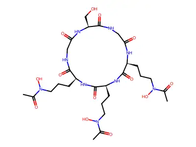 Desferri-ferricrocin structure
