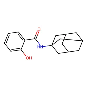 N-1-adamantyl-2-hydroxybenzamide structure