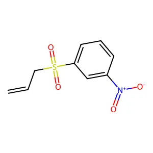 1-Nitro-3-(prop-2-ene-1-sulfonyl)benzene structure