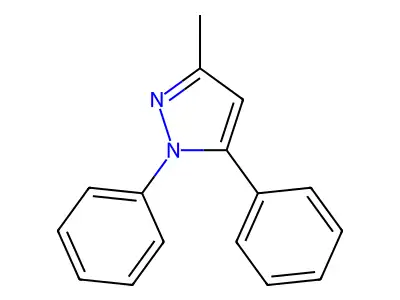 1,5-Diphenyl-3-methyl-1H-pyrazole structure