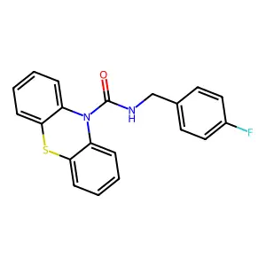 N-(4-Fluorobenzyl)-10H-phenothiazine-10-carboxamide structure