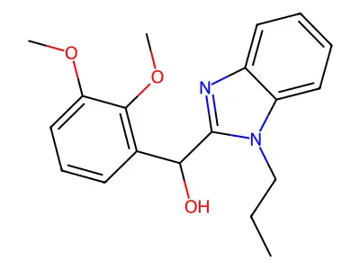 (2,3-dimethoxyphenyl)(1-propyl-1H-benzimidazol-2-yl)methanol structure