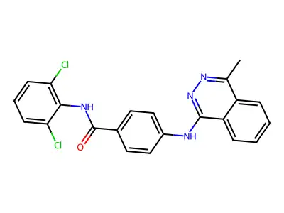 N-(2,6-dichlorophenyl)-4-[(4-methylphthalazin-1-yl)amino]benzamide structure