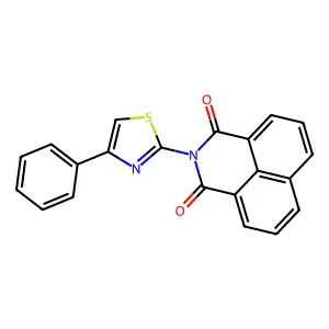 2-(4-Phenyl-1,3-thiazol-2-yl)benzo[de]isoquinoline-1,3-dione structure