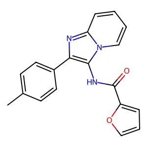 N-[2-(4-methylphenyl)imidazo[1,2-a]pyridin-3-yl]furan-2-carboxamide structure