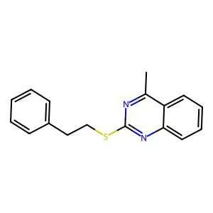 4-Methyl-2-[(2-phenylethyl)sulfanyl]quinazoline structure