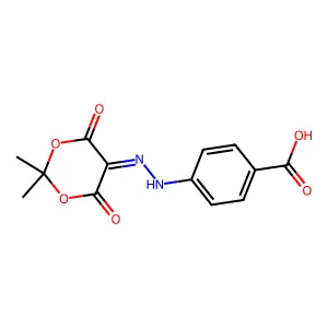 4-[2-(2,2-dimethyl-4,6-dioxo-1,3-dioxan-5-ylidene)hydrazinyl]benzoic Acid structure