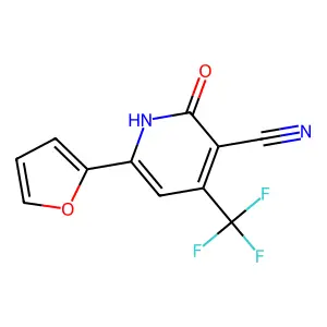 6-(2-Furyl)-2-hydroxy-4-(trifluoromethyl)nicotinonitrile structure