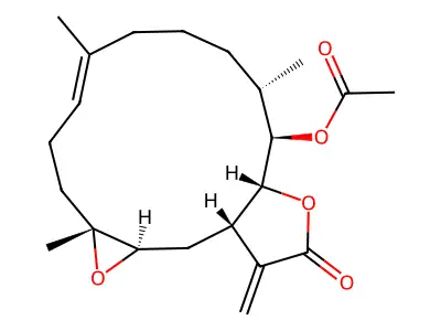 Eupalmerin acetate structure