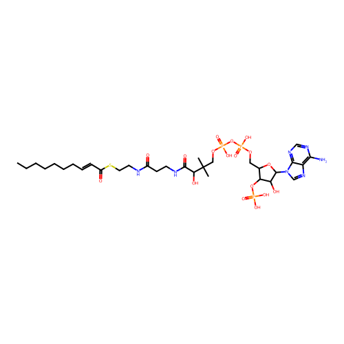trans-D-Decenoyl-CoA structure