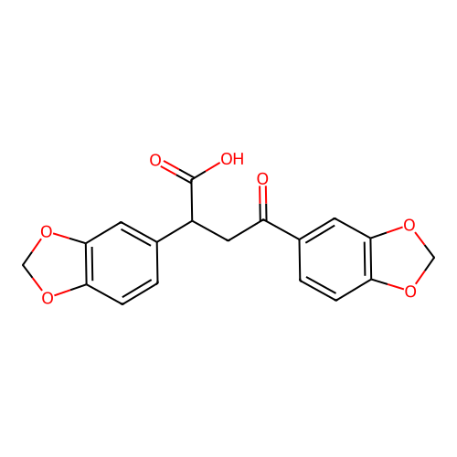 2,4-Bis(1,3-benzodioxol-5-yl)-4-oxobutanoic acid structure
