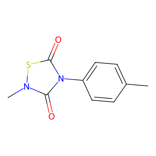 2-Methyl-4-(4-methylphenyl)-1,2,4-thiadiazolidine-3,5-dione structure