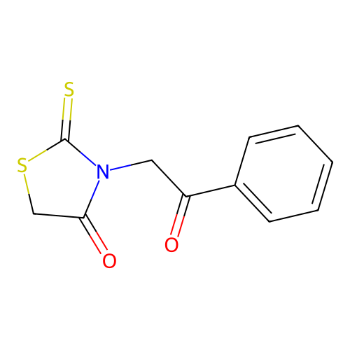 3-Phenacyl-2-thioxo-thiazolidin-4-one structure