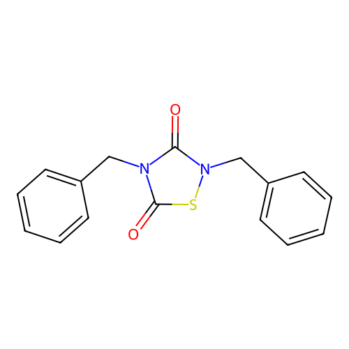 2,4-Dibenzyl-1,2,4-thiadiazolidine-3,5-dione structure
