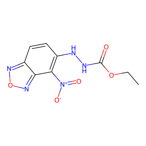 ethyl N-[(4-nitro-2,1,3-benzoxadiazol-5-yl)amino]carbamate structure