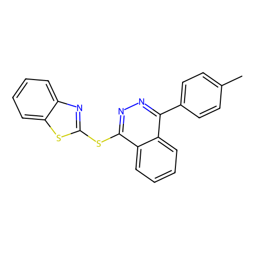 1-(1,3-Benzothiazol-2-ylsulfanyl)-4-(4-methylphenyl)phthalazine structure