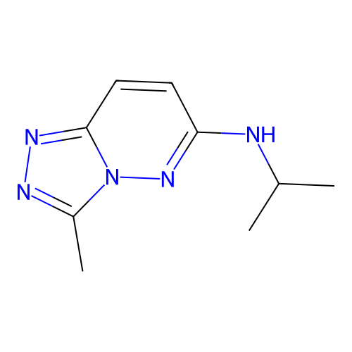 3-methyl-N-(propan-2-yl)[1,2,4]triazolo[4,3-b]pyridazin-6-amine structure