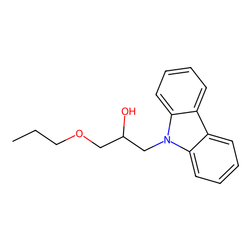 1-(9H-carbazol-9-yl)-3-propoxypropan-2-ol structure