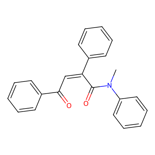 (Z)-N-methyl-4-oxo-N,2,4-triphenylbut-2-enamide structure