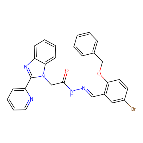 C28H22BrN5O2 structure