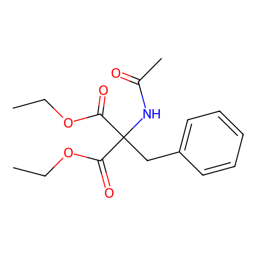 Diethyl(acetylamino)(benzyl)propanedioate structure