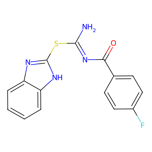 Isothiourea, 2-(1H-benzoimidazol-2-yl)-1-(4-fluorobenzoyl)- structure