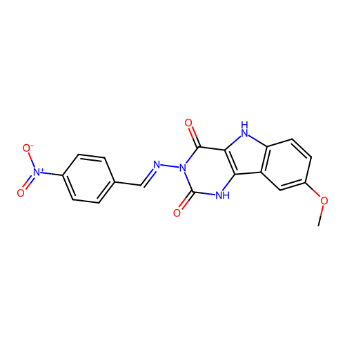 C18H13N5O5 structure