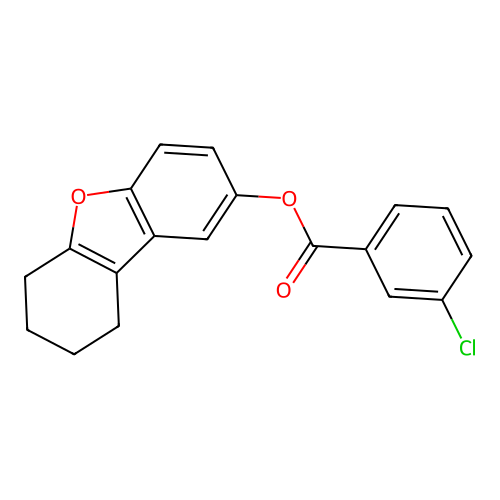 6,7,8,9-Tetrahydrodibenzo[b,d]furan-2-yl 3-chlorobenzoate structure