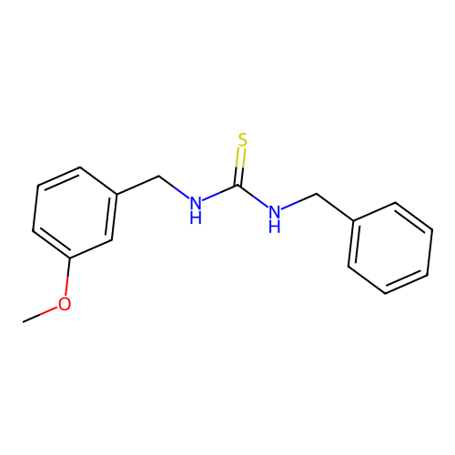 1-Benzyl-3-[(3-methoxyphenyl)methyl]thiourea structure