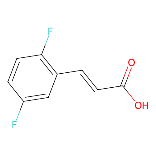 3-(2,5-Difluoro-phenyl)-acrylic acid structure