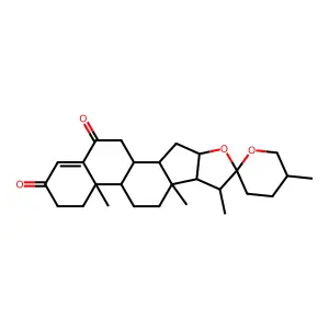 (25R)-Spirost-4-en-3,6-dione structure