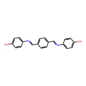 N,N'-Terephthalylidenebis(4-aminophenol) structure