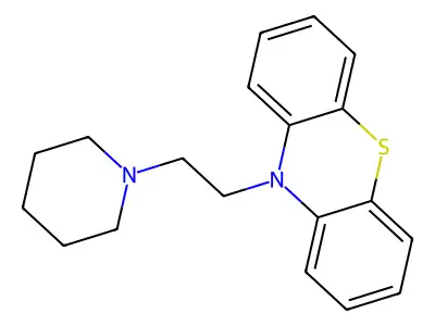 Phenothiazine, 10-(2-piperidinoethyl)- structure