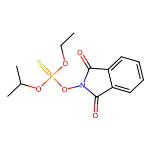 Phthalimide, N-hydroxy-, O-ethyl O-isopropyl phosphorothioate structure