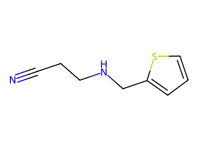 3-[(2-Thienylmethyl)amino]propanenitrile structure
