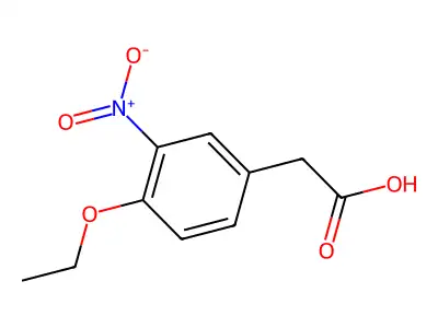 (4-Ethoxy-3-nitrophenyl)acetic acid structure