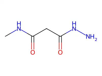 3-hydrazino-N-methyl-3-oxopropanamide structure