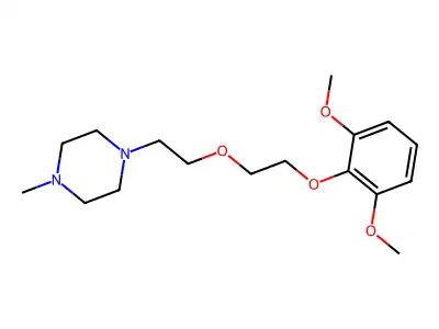 1-[2-[2-(2,6-Dimethoxyphenoxy)ethoxy]ethyl]-4-methylpiperazine structure
